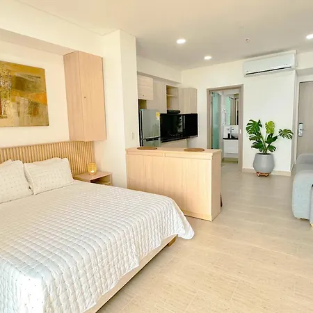 Charming Oceanfront With Balcony And Panoramic View, Colombia Apartamento Cartagena