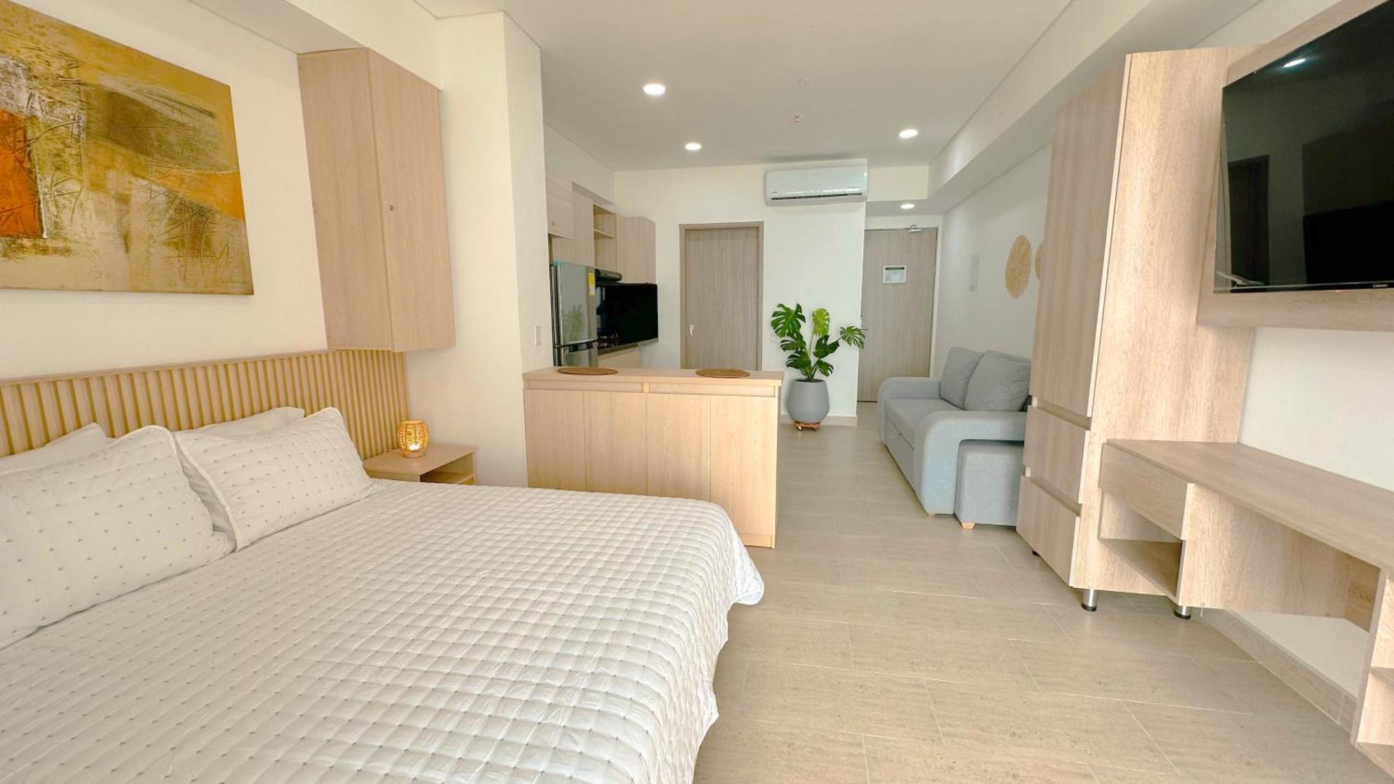 Charming Oceanfront With Balcony And Panoramic View, Colombia Apartamento *